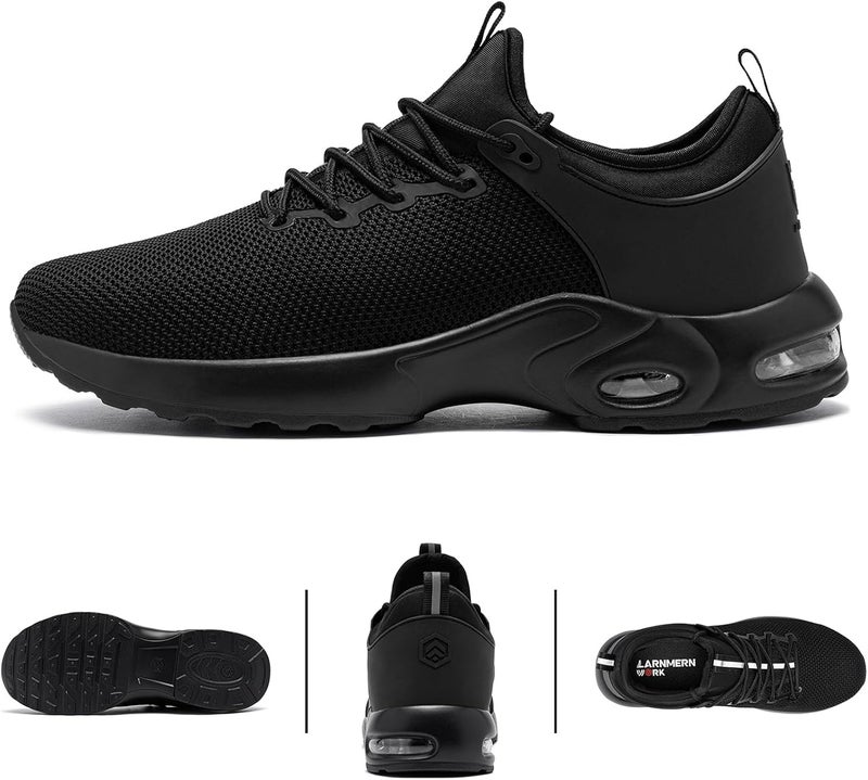 LARNMERN Steel Toe Waterproof Air Shoes Men Slip On Work Sneakers Comfortable Lightweight Construction Shoe - Image 5